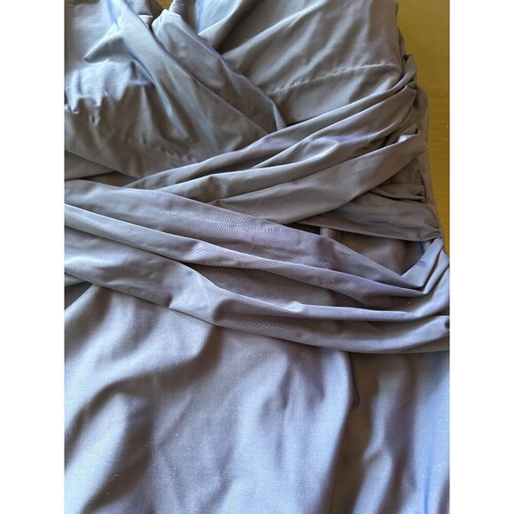 Lands End Blue One piece Swimsuit Criss Cross Tank Size 18L - Picture 2 of 6